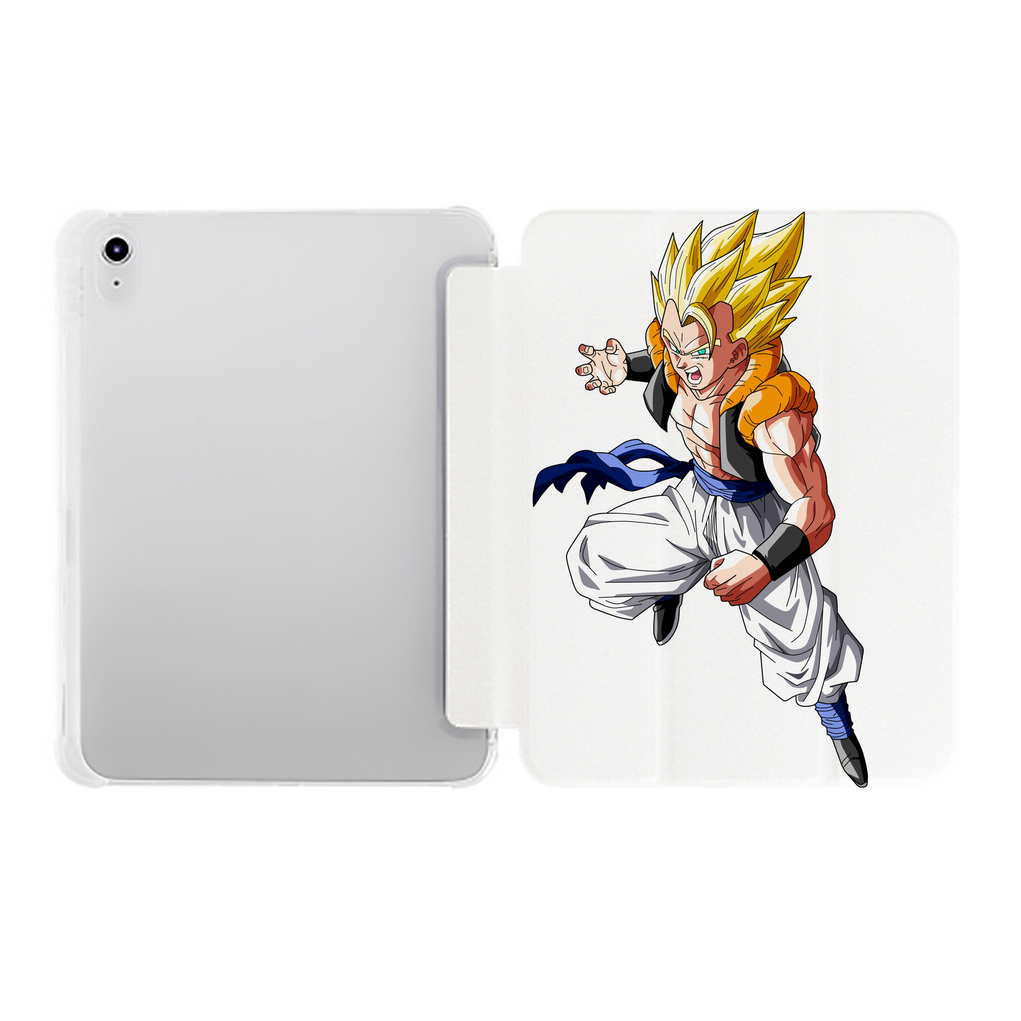 （画像用） ドラゴンボール ベジータ四世（Bejīta Yonsei）DRAGON BALL Vegeta IV IPad ケース ペン収納付き 三つ折りスタンド PUレザー×シリコン 対応機種9.5/10.5/10.9インチ
